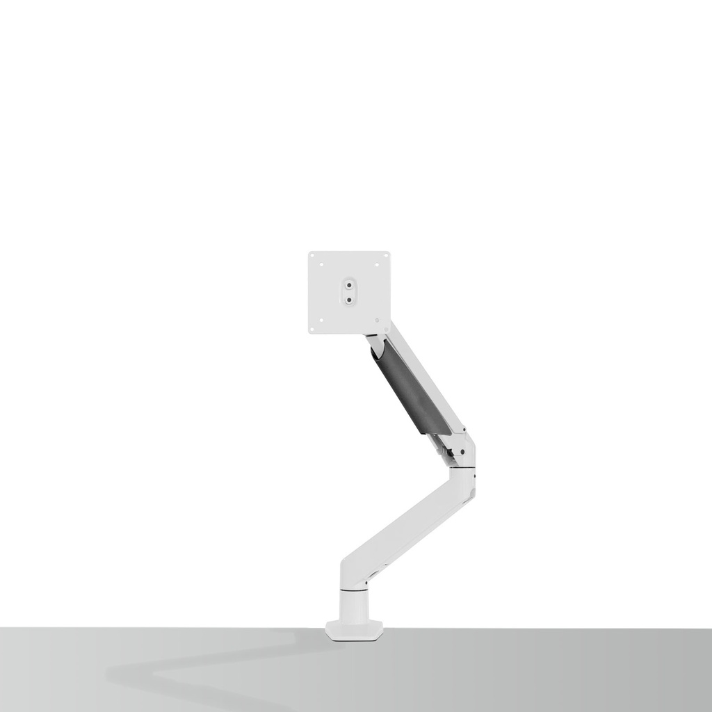 zoomflex single monitor arm white, m12, 2-10kg, quick release