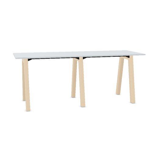 Hybrid table high 280cm (Worktop Width: 100 cm | Worktop Colour: Grijs | Leg Colour: Hollands Essen)