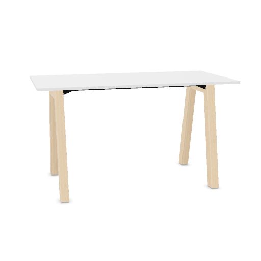 Hybrid Hybrid table high 200cm (Worktop Width: 100 cm | Worktop Colour: White | Leg Colour: Hollands Essen)