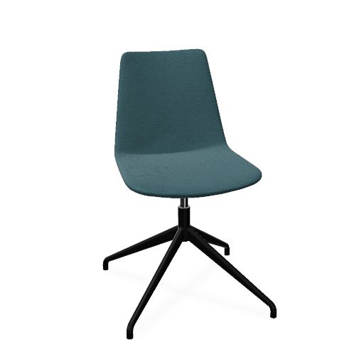 Lyon Chair Swivel (Range: 75 - Rhapsody | Colour: 603 | Priceclass: Fabric range 1 | Frame colour: Black)