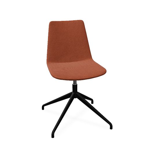 Lyon Chair Swivel (Range: 75 - Rhapsody | Colour: 301 | Priceclass: Fabric range 1 | Frame colour: Black)