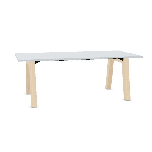 Hybrid table low 200cm (Worktop Width: 100 cm | Worktop Colour: Grey | Leg Colour: Hollands Essen)