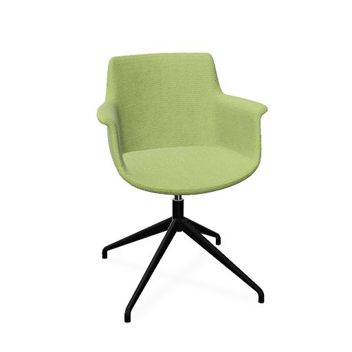 York Chair Swivel (Range: 9 - Rhapsody | Colour: 501 | Priceclass: Fabric range 1 | Frame colour: Black)