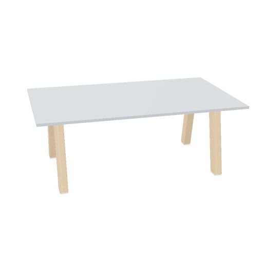 Hybrid table low 200cm (Worktop Width: 120 cm | Worktop Colour: Grey | Leg Colour: Hollands Essen)