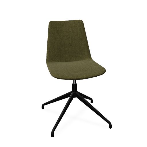 Lyon Chair Swivel (Range: 88 - Harmony | Colour: 500 | Priceclass: Fabric range 1 | Frame colour: Black)