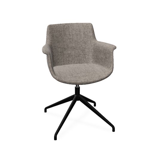 York Chair Swivel (Range: 4 - Harmony | Colour: 803 | Priceclass: Fabric range 1 | Frame colour: Black)