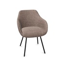 Rome Chair 4-Leg (Range: 4 - Harmony | Colour: 100 | Priceclass: Fabric range 1 | Frame colour: Black)