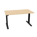 Matrix Pro 140x80cm (single desk) (Top color: N - Bardolino Oak | Leg Colour: 1 - Black)