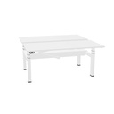 Matrix Pro 160x75cm + 160x75cm (duo desk) (Top color: K - White | Leg Colour: 4 - White)