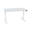 Matrix Pro 140x80cm (single desk) (Top color: A - Grey | Leg Colour: 4 - White)