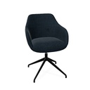 Rome Chair Swivel (Range: 9 - Rhapsody | Colour: 608 | Priceclass: Fabric range 1 | Frame colour: Black)