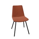 Lyon Chair 4-Leg (Range: 75 - Rhapsody | Colour: 301 | Priceclass: Fabric range 1 | Frame colour: Black)