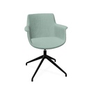York Chair Swivel (Range: 9 - Rhapsody | Colour: 600 | Priceclass: Fabric range 1 | Frame colour: Black)