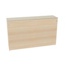 M-store sliding door cabinet 120x160x50c (Color body : Bleached Oak | Color door : Bleached Oak | Color top : Driftwood)