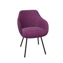 Rome Chair 4-Leg (Range: 4 - Harmony | Colour: 702 | Priceclass: Fabric range 1 | Frame colour: Black)