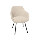 Rome Chair 4-Leg (Range: 9 - Rhapsody | Colour: 901 | Priceclass: Fabric range 1 | Frame colour: Black)