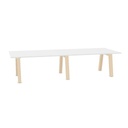 Hybrid Hybrid table low 320cm (Worktop Width: 120 cm | Worktop Colour: White | Leg Colour: Hollands Essen)
