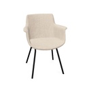 York Chair 4-Leg (Range: 9 - Rhapsody | Colour: 901 | Priceclass: Fabric range 1 | Frame colour: Black)