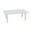 Hybrid table low 200cm (Worktop Width: 120 cm | Worktop Colour: Grey | Leg Colour: Hollands Essen)