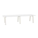 Hybrid Hybrid table low 320cm (Worktop Width: 100 cm | Worktop Colour: White | Leg Colour: Wit (RAL 9010))