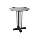 Sini Ø48x53h Low Table (Top Surface Finish: Metal | Top Color: Black RAL 9005 | Leg Surface Finish: Metal | Leg Color: Black RAL 9005 | Base Surface Finish: Ash Wood Finishes | Base Color: Black RAL 9005 | Dimension: W/H/D (mm): 480 / 430 / 680 | Country: Metric)