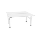 Matrix Pro 160x75cm + 160x75cm (duo desk) (Top color: K - White | Leg Colour: 4 - White)