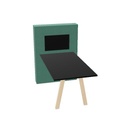 Screenshare Table (Leg Colour: Hollands Essen | Decor Colour: Zwart | Manufacturer: Markant | Range: Rhapsody | Material Colour: 602 | Priceclass: Stofgroep 1)