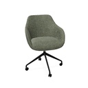 Rome Chair 
Swivel wheels (Range: 78 - Mistral | Colour: 505 | Priceclass: Fabric range 1 | Frame colour: Black)