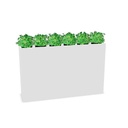 Planter Free Standing 160w x 100h x 45d (Show Plants: Yes | Color: K - White)