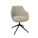 Rome Chair 
Swivel auto-return (Range: 78 - Mistral | Colour: 504 | Priceclass: Fabric range 1 | Frame colour: Black)